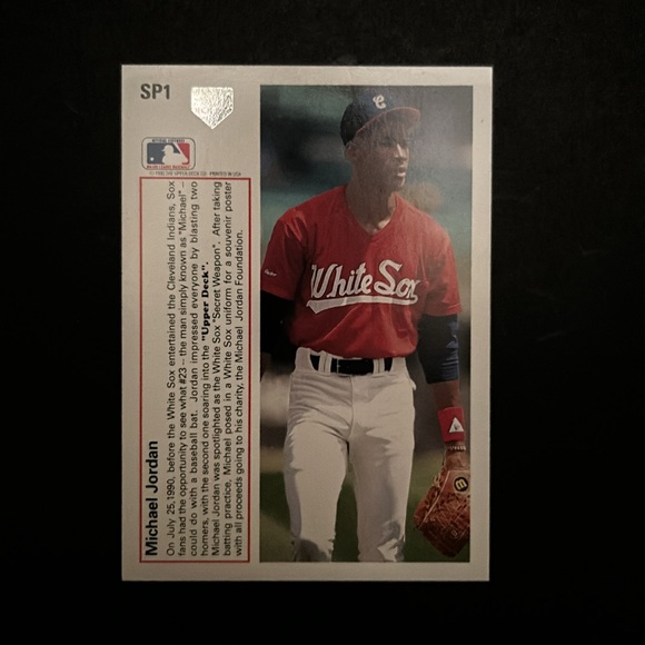 Michael Jordan Baseball Special Issue. Upper Deck 1991. (SP1) Perfect Comdition. - Picture 2 of 2